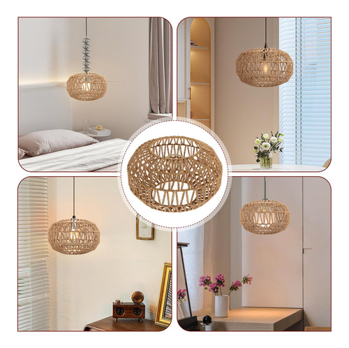 Luminária Pendente Tecida À Mão, Luminária Estilo