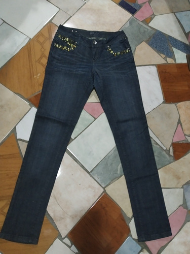 Pantalon Jean Con Piedras Talla 7 En Oferta 