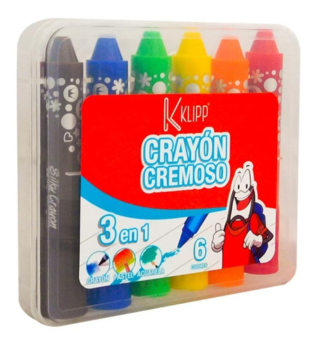 Crayón Klipp Cremoso X6 Unidades X5 Cajas