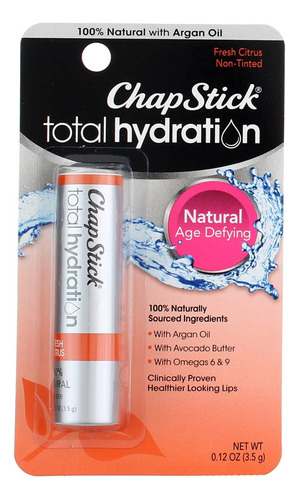 Bálsamo Labial Chapstick Total Hydration, Cítricos Frescos,