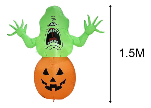 Nuevo Inflable Halloween Calabaza Fantasma Decoraciones De