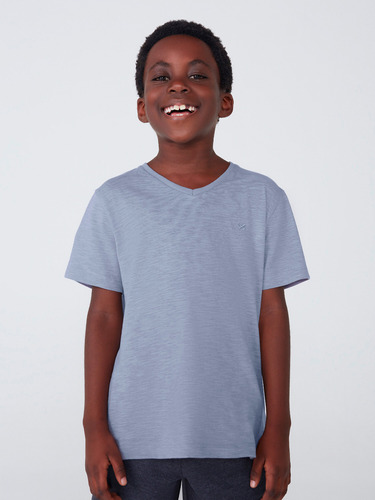 Camiseta Unissex Básica Infantil En Tela Flamé - 5cmw