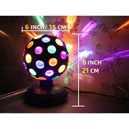 Disco Ball Lamp 360 Degree Motion Rotating Multi-colore...