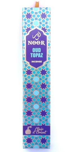 Noor Oud Topaz - Incenso Natural Massala Alta Qualidade