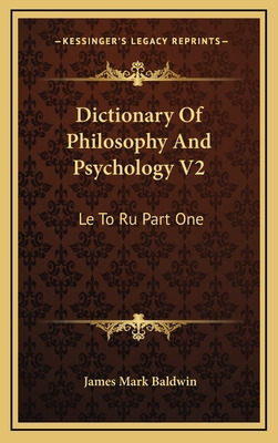 Libro Dictionary Of Philosophy And Psychology V2: Le To R...
