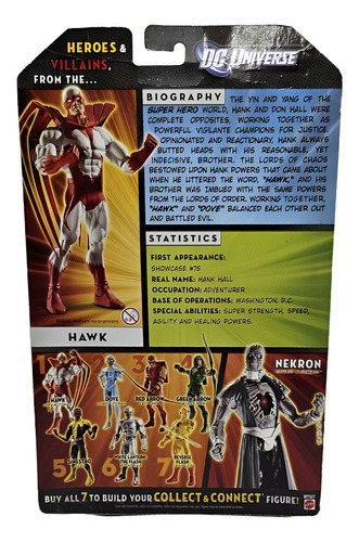 ### Mattel Dc Universe Nekron Baf Hawk Wave 20 #