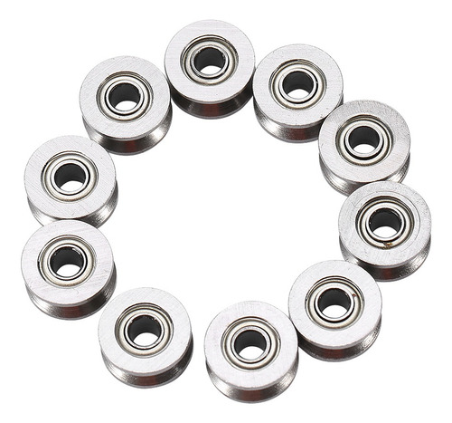 10pcs U624zz Polea Guía De Rodamiento De Bolas Con Ranura En