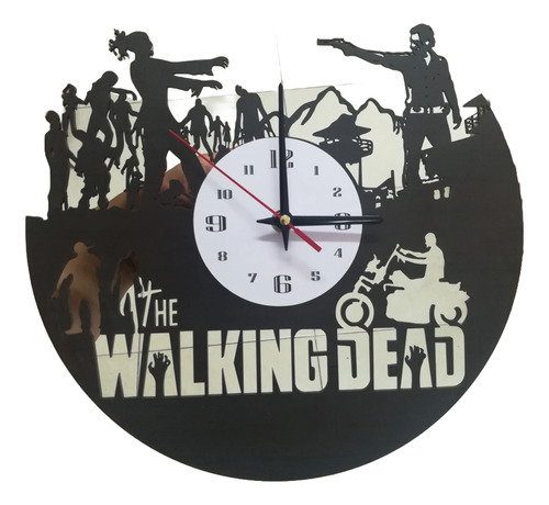 Reloj Diseño The Walking Dead En Madera