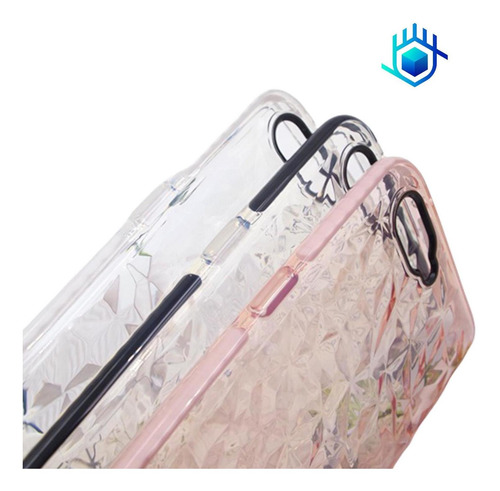 Imagen 10 de 10 de Case Para iPhone De Diamantes 3d Goma Gruesa Relieve Resistente Uso Rudo Hombre Mujer Dama Funda Bordes Con Airbag Moda