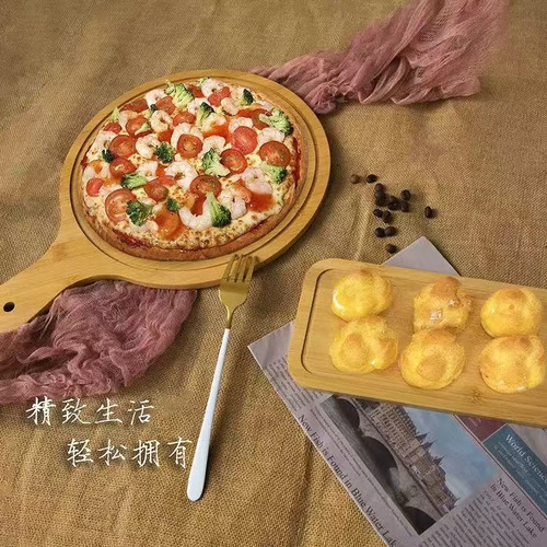 Plates Bamboo Cutting Boards Pizza Making