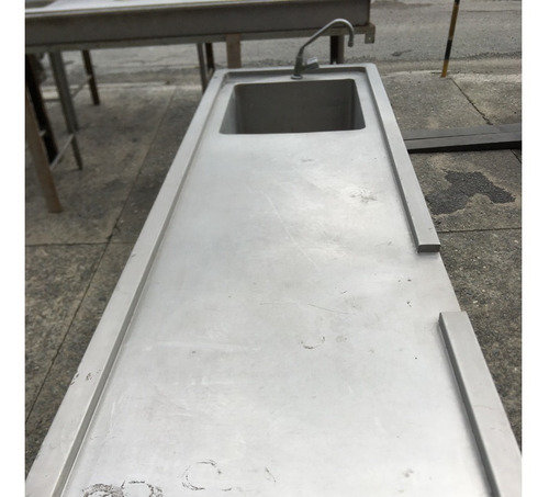 Bancada De Lavagem 1 Cuba Inox 2,30x0,70 X0,85
