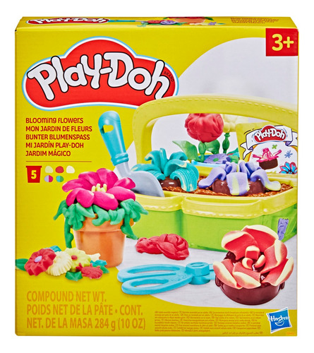 Set De Masas Play Doh Mi Jardín Color Verde