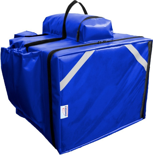 Imagem 3 de 6 de Bolsa Mochila Bag Lona Sintética Isopor 35cm Revestido Pizza