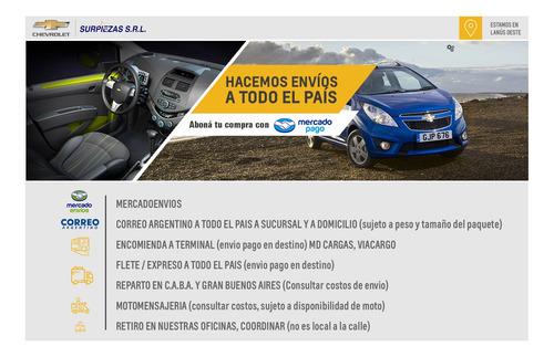 Disco Freno Del Cruze 17/ 1.4 Chevrolet Original
