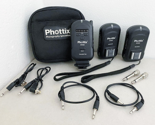 Kit Radio Disparador Phottix Ares Flash Mano O Estudio 2radi