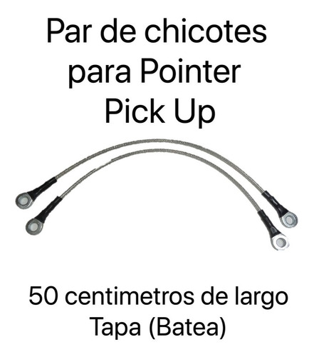 Juego Chicotes Cables Tapa Pointer Pick Up 2000 (50 Cm)
