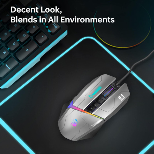 Bloody W60max Wired Rgb Fps Gaming Mouse, Cpi, Todos Los Bot