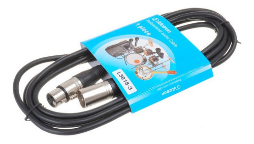 Imagen 6 de 10 de Cable Xlr Canon Alctron Para Microfono Condenser Dinamico