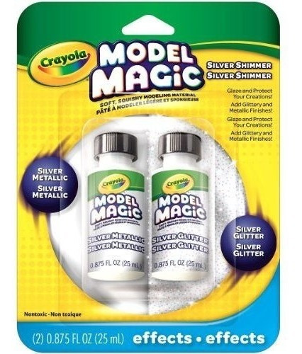 Model Magic Glitter Y Silver  Llic Glaze Paquete De 2