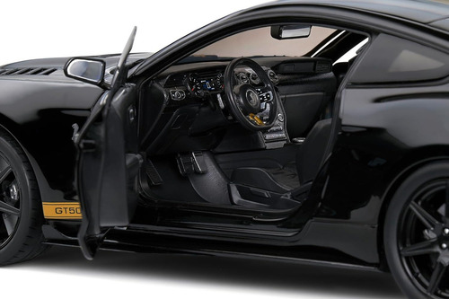 Miniatura Ford Mustang Shelby Gt500-h (Hertz) 2023 Preto 1:18 Solido
