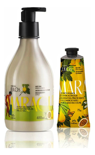 Kit Maracuya Ekos Para Cuerpo Y Manos Natura 