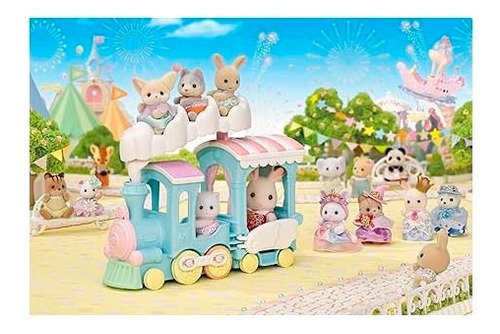 Sylvanian Families Zorro Fenec Bebé Tren Arcoíris