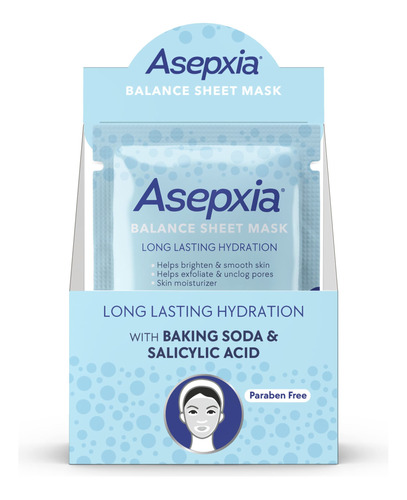 Asepxia Mascarilla Facial Sin Aceite Con Bicarbonato De Sod.