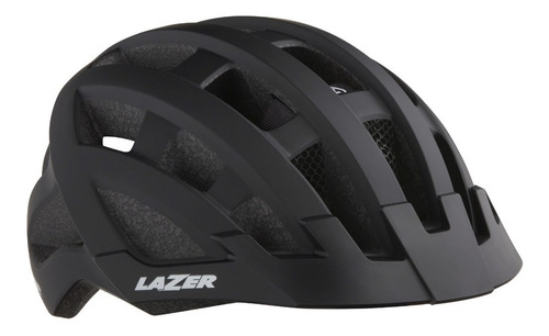 Casco Lazer Compact Dlx Mips Matte Black Luz Led T/unico