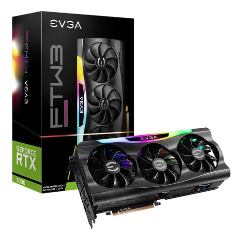 Placa De Video Nvidia Evga Rtx 3090 24gb Ftw3 Ultra Gaming!!