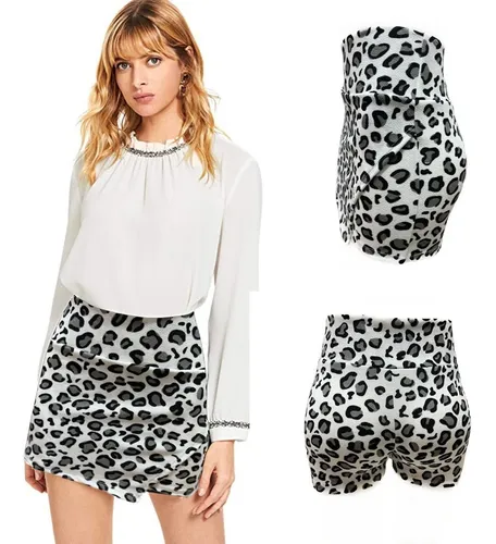 Falda short animal print sale