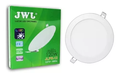 Plafon Led Para Empotrar 12w Jwj Luz Blanca O Calida