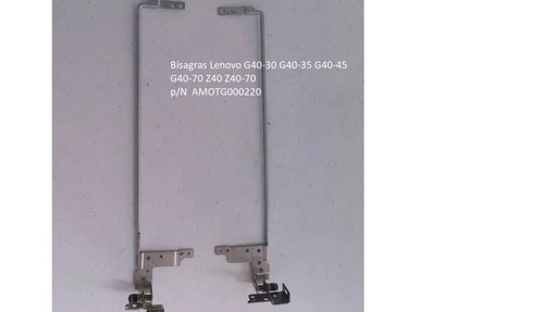 Par Bisagras Notebook Lenovo G40-30 G40-70
