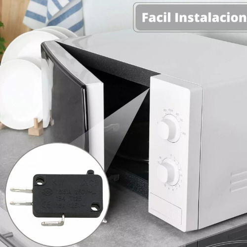 5x Microswitch Para Puerta Horno De Microondas 16a 127v