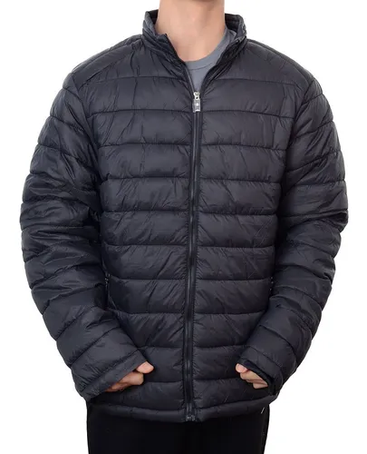 Jaqueta Masculina Mooncity Nylon Plus Size Preta 568018