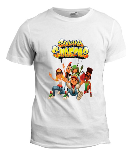 Playera Subway Surfers + Frank Talla Niños Suave Liviana  