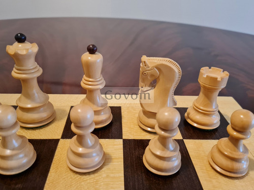 Juego Ajedrez Madera Profesional Piezas Yugoslavia Rose