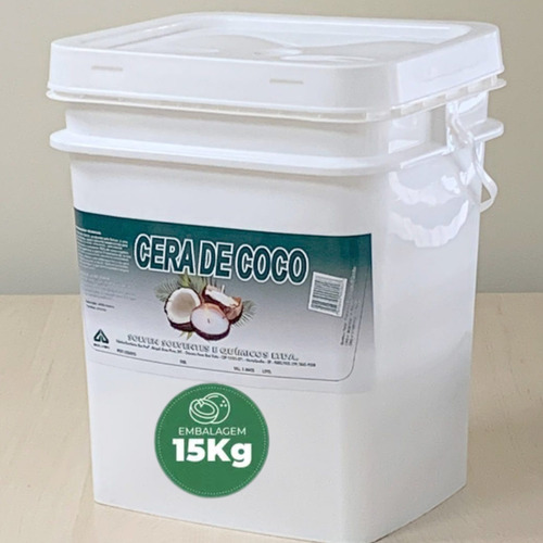 Balde 15kg Cera De Coco Solven Original P/ Vela 100% Natural