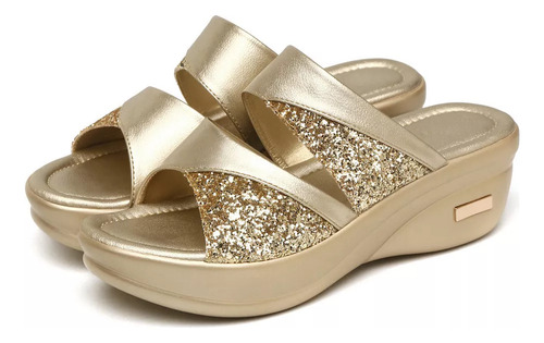 Plataforma De Cuña Del Dedo Del Pie Abierto Zapatos Casual