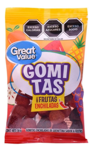 10 Pzas Gomitas Great Value Enchilada 56 G