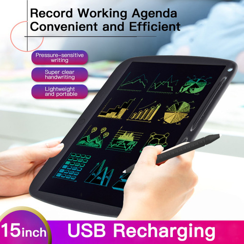 Tableta Lcd Recargable Para Escribir Y Dibujar A Mano