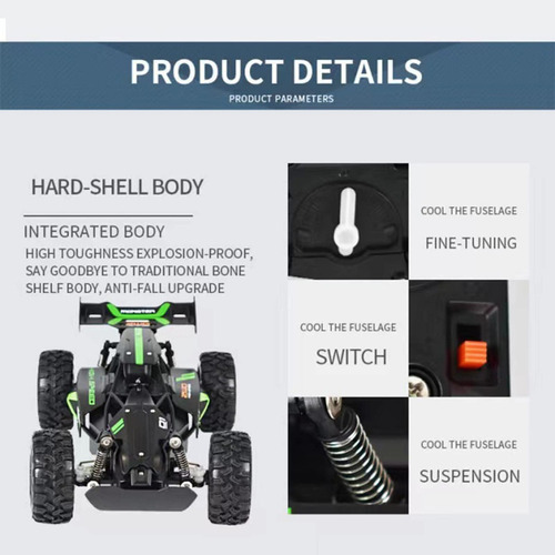 Para Terreneitoir Carro Control Remotos Todo Terreno 4x4