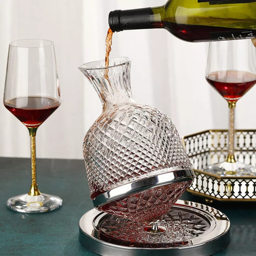 Giroscopio Giratorio De Cristal De Diamante De Lujo Para Vin
