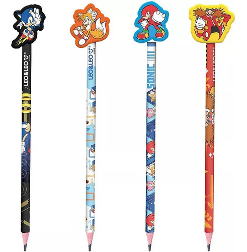 Lápis Grafite Leo & Leo Sonic Kit 4u Sortido 2un