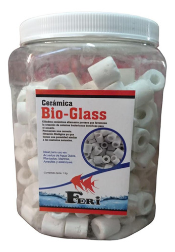 Canutillos Cerámica Bio-glass Para Filtración 1kg Acuarios 