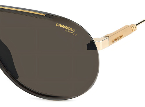 Lentes De Sol Carrera Superchampion 2m22k Negro/gold Unisex Color Black gold Color de la lente Gris Color de la varilla Dorado-Negro Color del armazón Black gold Diseño Classic