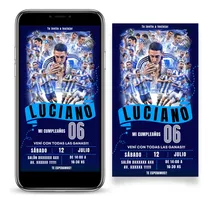 Comprar Invitación Digital Tarjeta Virtual Ángel Di María Cumpleaño