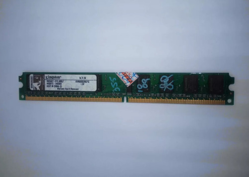 Memória Ram Kingston Ddr2 800 Mhz 1gb Kvr800d2n61g Desktop (Usado)