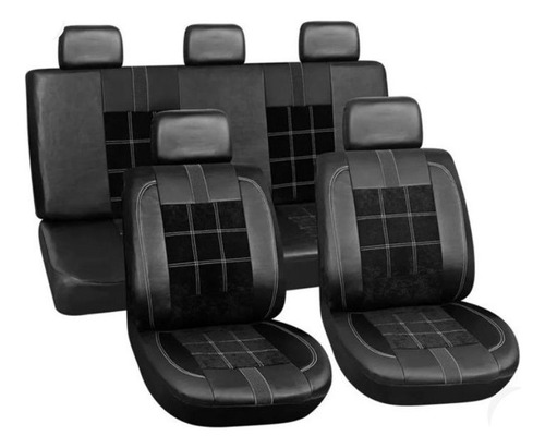 Forros De Asiento Negro Cuero At21 Zx Terralord