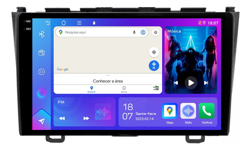Central Multimidia Crv 05/11 9p Carplay 4gb 64gb Android 14