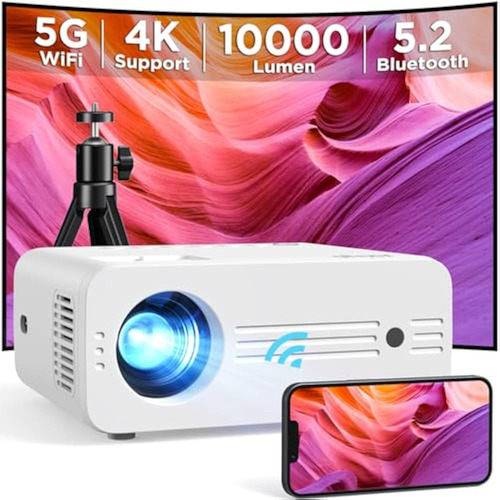 Mini Proyector 1080p Full Hd + Soporte - Envío Gratis 5-10 D